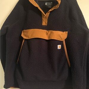 Carhartt Women’s Black and Tan Pullover Fleece